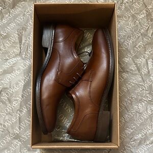 Johnston & Murphy Tan Leather Oxfords